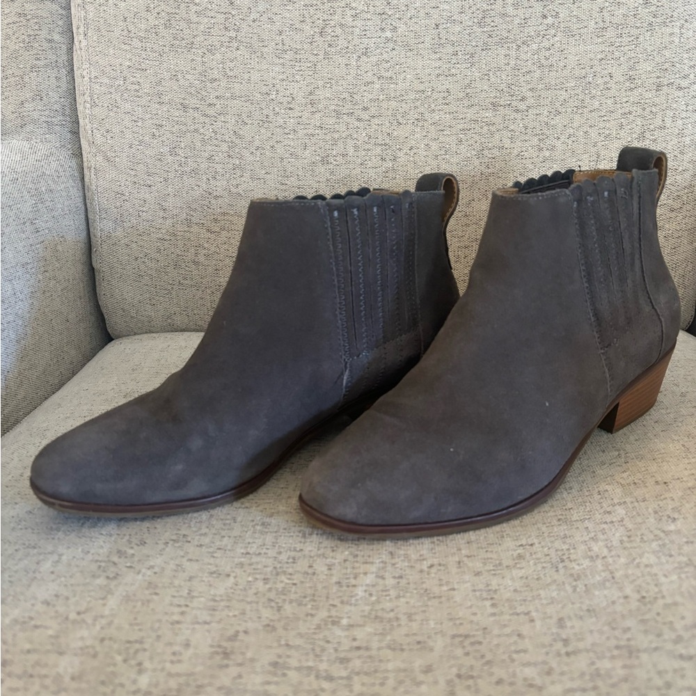 Jack Rogers suede Libby booties - gray